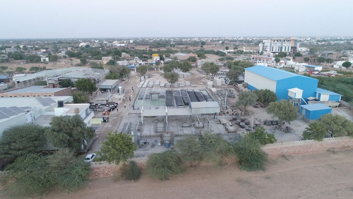 Aerial view of the 04-acre facility